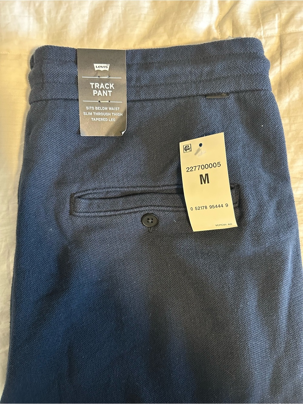 Levi's Men's Navy Track Pant - Slim Tapered Fit